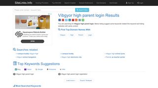 Vibgyor high parent login Results For Websites Listing - SiteLinks.Info