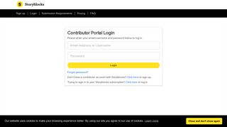 Login - Contributor Portal