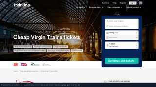 Book Cheap Virgin Trains Tickets | Routes, Map & More | Trainline