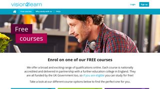 Choose from our range of free Level 2 online ... - vision2learn.net