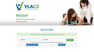 Sign in to VLACS