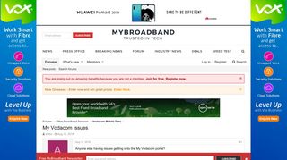 My Vodacom Issues | MyBroadband