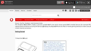 Vodafone Fiji - Installation Pocket WiFi