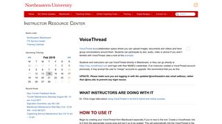VoiceThread - Northeastern University