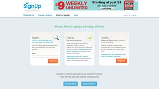 Volunteer Entrance: Find Your Online Sign-up Sheet | SignUp.com