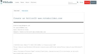 WikiLeaks - Search the DNC email database