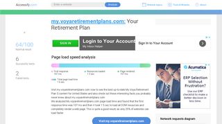 Access my.voyaretirementplans.com. Your Retirement Plan