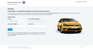 Volkswagen Financial Services - iContract