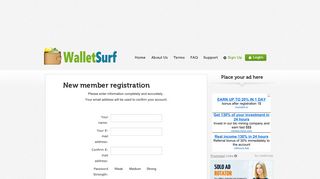 Sign Up - WalletSurf
