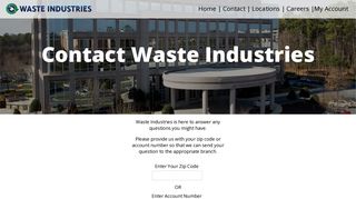 Contact Us | Waste Industries