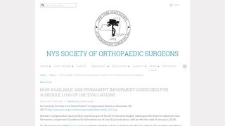 NYS Society of Orthopaedic Surgeons - Now Available: 2018 ...