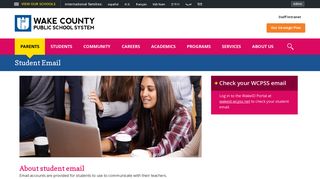 Student Email / Overview - Wake County Public Schools