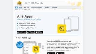 WEB.DE App – Postfach Apps für Smartphone, iPhone und iPad