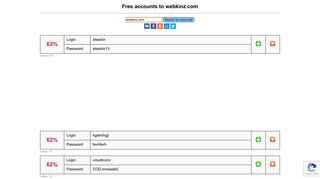 webkinz.com - free accounts, logins and passwords