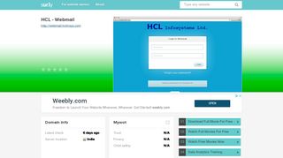 webmail.hclinsys.com - HCL - Webmail - Webmail HCL Insys - Sur.ly