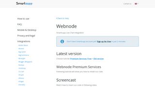Webnode - Smartsupp