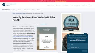 Weebly Website Builder Review | Free Websites For All (Feb 19)