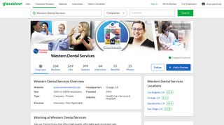 Working at Western Dental Services | Glassdoor