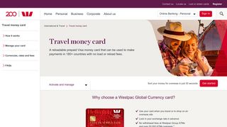 Travel money card - Order a Global Currency Card today | Westpac