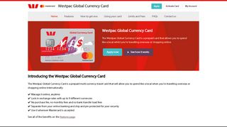 Home » Westpac Global Currency Card