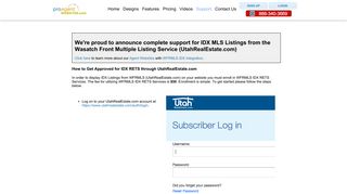 IDX MLS Listings for WFRMLS of Utah - ProAgentWebsites.com