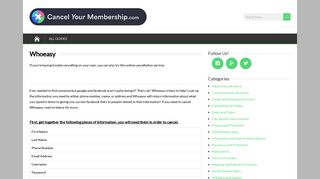 Whoeasy - Cancel Your Membership