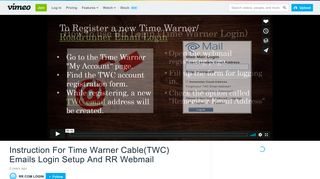 Instruction For Time Warner Cable(TWC) Emails Login Setup And RR ...