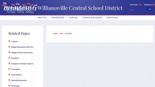 Welcome to Williamsville Central School District