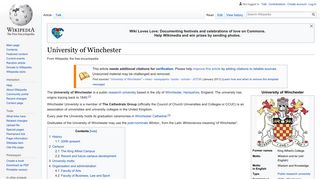 University of Winchester - Wikipedia