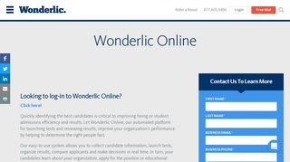 Wonderlic Online - Wonderlic