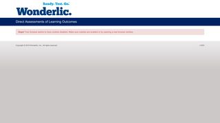 PIN Login | DALO - the Wonderlic Direct Assessments of Learning ...