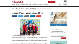 LiteracyPlanet Word Mania 2015 | Female.com.au