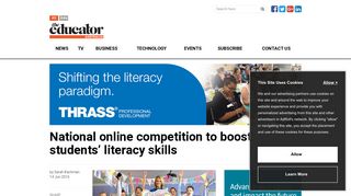 National online competition to boost students' literacy skills | The ...