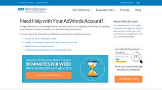 Need Help with Your AdWords Account? | WordStream
