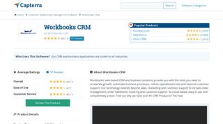 Workbooks CRM Reviews and Pricing - 2019 - Capterra