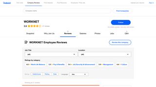WORKNET Job Security & Advancement reviews - Indeed