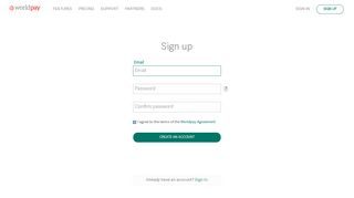 Sign Up | Worldpay Online Payments