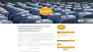 Local Level Events - Worthington Schools All Day Kindergarten Lottery ...
