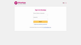 Sign In - WowApp - Doing Good Through the Power of Sharing