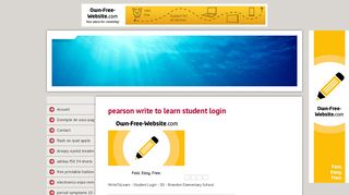 pearson write to learn student login - slitcyip
