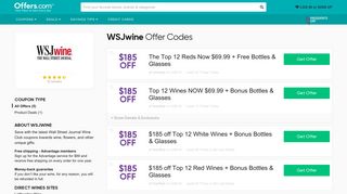 $185 off WSJwine Offer Codes & Promo Codes 2019 - Offers.com