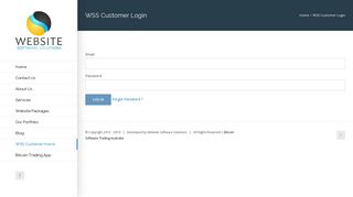 WSS Customer Login - Website Software Solutions