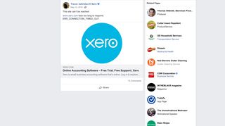 Trevor Johnston - This site can't be reached www.xero.com... | Facebook