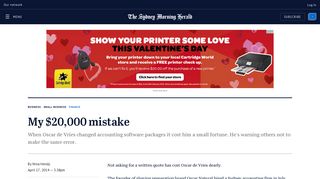My $20,000 mistake - Sydney Morning Herald