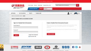 ShopYamaha.com Login