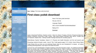 First class ycdsb download - cretinra.gq