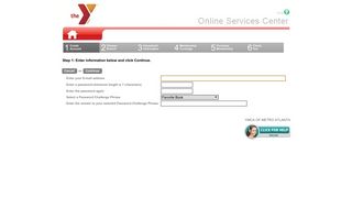 Create User ID and Password - YMCA Atlanta - YMCA of Metro Atlanta