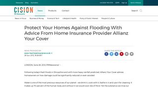 Protect Your Homes Against Flooding With Advice ... - PR Newswire UK