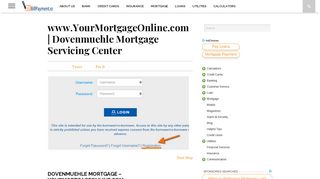 www.YourMortgageOnline.com | Dovenmuehle Mortgage Servicing ...