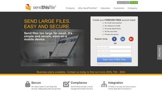 Send Large Files - Free Accounts! Easy, Secure File Sharing